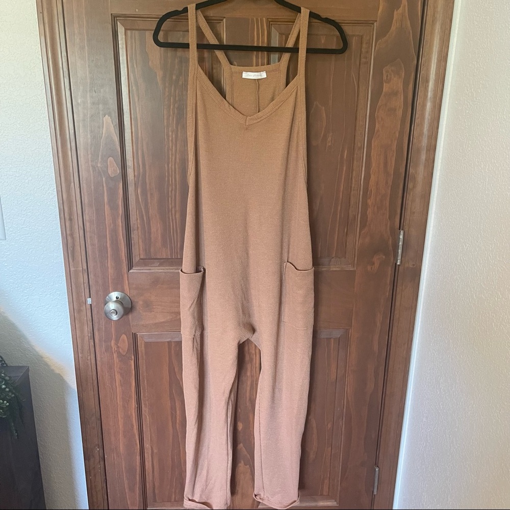 Brown lounge jumpsuit